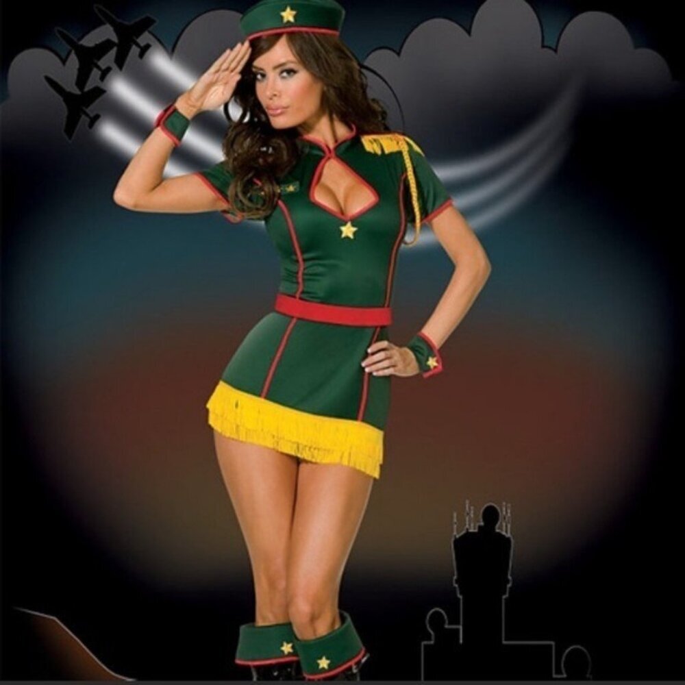 Y Plus Size Lovers Lane Military sergeant Halloween Costume